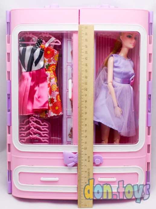 Игровой набор Кукла шарнирная, шкаф с нарядами, арт. 1910A-2, фото 2