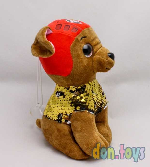 Мягкая игрушка Щенячий патруль, Зума с пайетками, фото 4