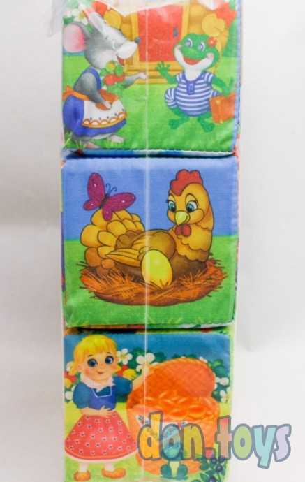 Набор мягких кубиков Мои любимые сказки с книгой, 6 шт. арт. 20187 (4810879), фото 7