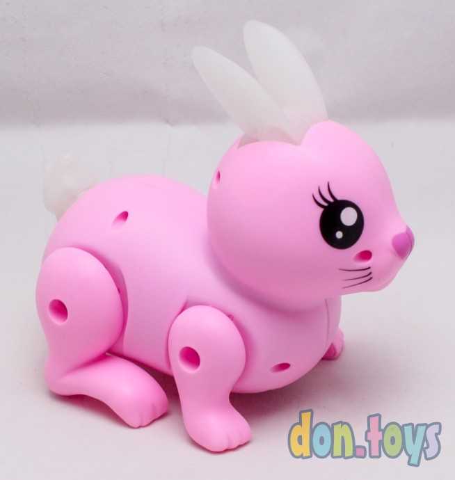 Игрушка развивающая Зайчик светящ. уши и хвост, прыгает, поет, арт. 99777-1, фото 1