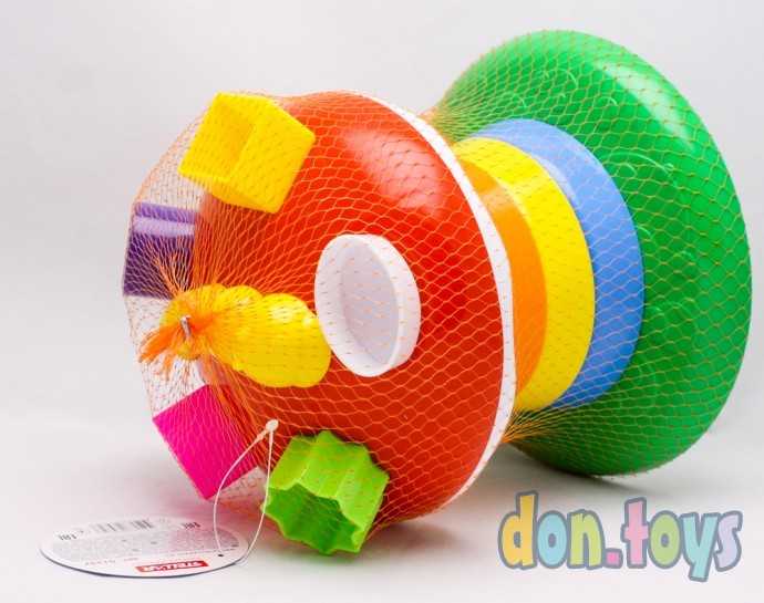 Логическая пирамидка "Гриб на полянке", арт. 01337, фото 9