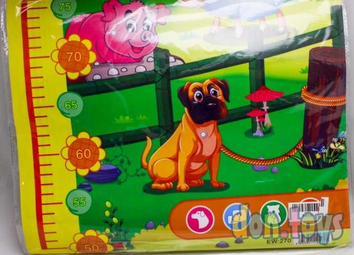 Ростомер настенный со звуком от 50 до 130 см, фото 4