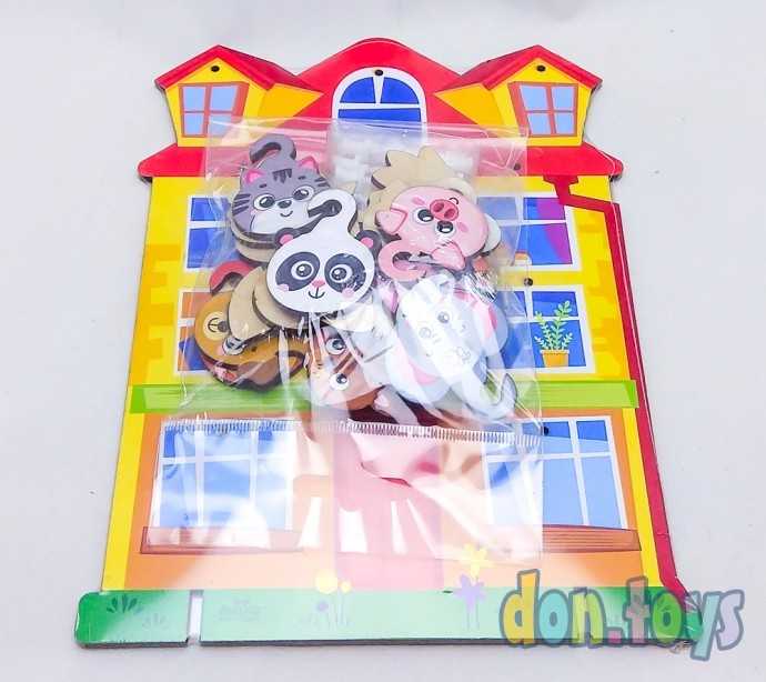 Деревянная игрушка с крючками "Дом", арт.21514 (4287148), фото 3