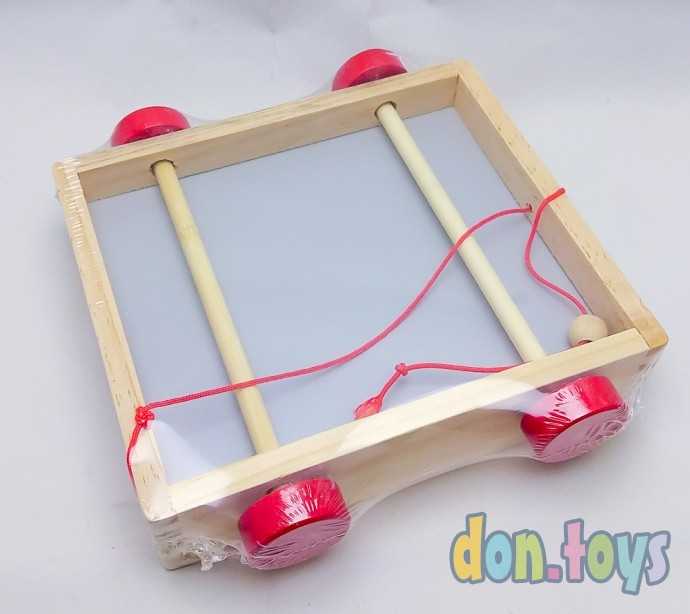 Конструктор деревянные блоки с каталкой, арт. 93-120, фото 3