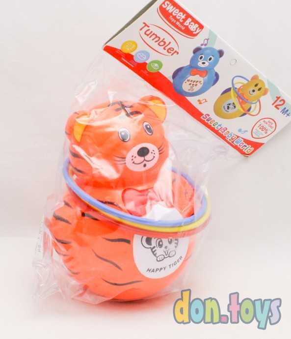 Неваляшка музыкальная с кольцами, арт. 803, фото 3