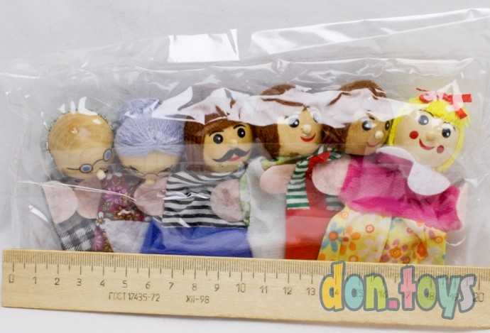 Детский пальчиковый кукольный театр Семья (6 кукол), фото 4