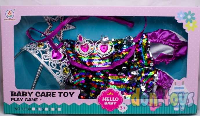 Игровой набор Принцессы: сумочка, тапочки с пайетками и украшениями, арт. LF39-1, фото 1