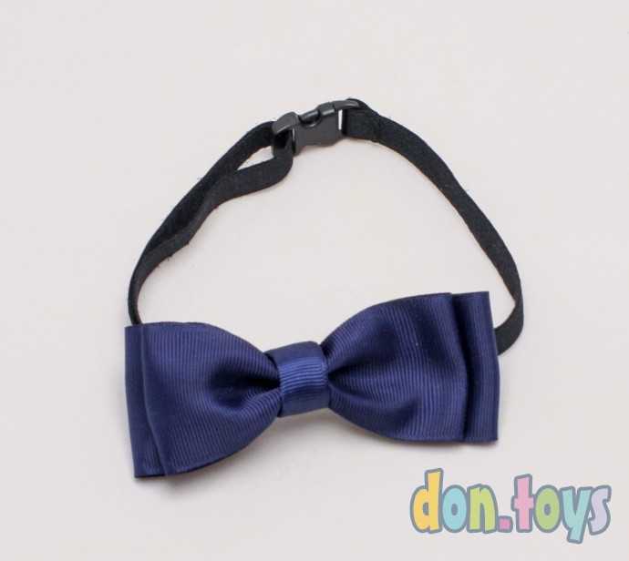 Галстучек Бабочка синий, регулируемый, фото 2