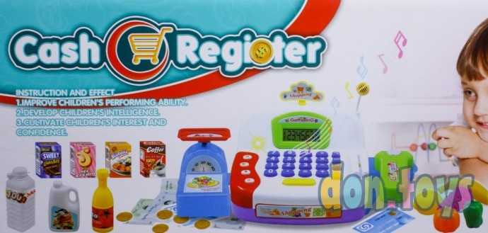 Кассовый аппарат с весами, микрофоном, сканером и продуктами, арт. 26528, фото 2