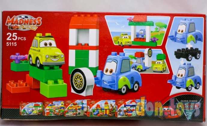 Конструктор Тачки, две машинки, 25 деталей, арт. 5115, фото 2
