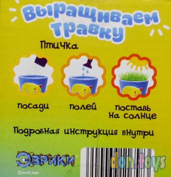 ​Набор для опытов «Выращиваем травку», птичка, арт. 6911658, фото 3