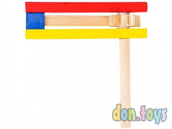 Деревянная игрушка. Трещотка 11 см, арт. AN02190, фото 1