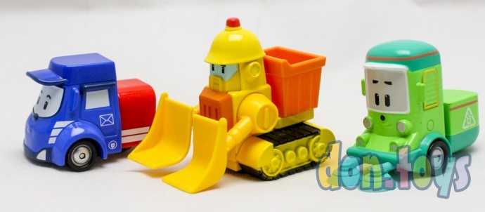 Набор металлических машинок Робкар Полли, 3 шт. (оригинал), фото 2