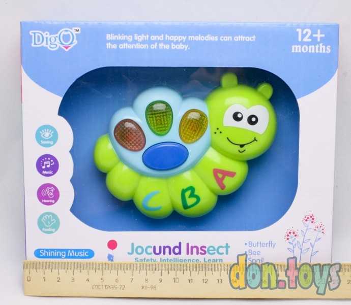 Музыкальная игрушка Гусеничка, проигрывает колыбельные, подсветка, арт. WD 3621, фото 2