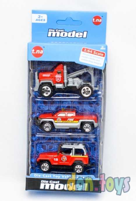 Набор машин металлопластик 3 шт., фото 2