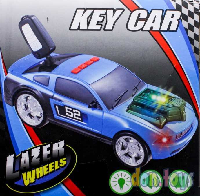 Машинка свет, звук, ключ, на батарейках, арт. LD 2032, фото 10