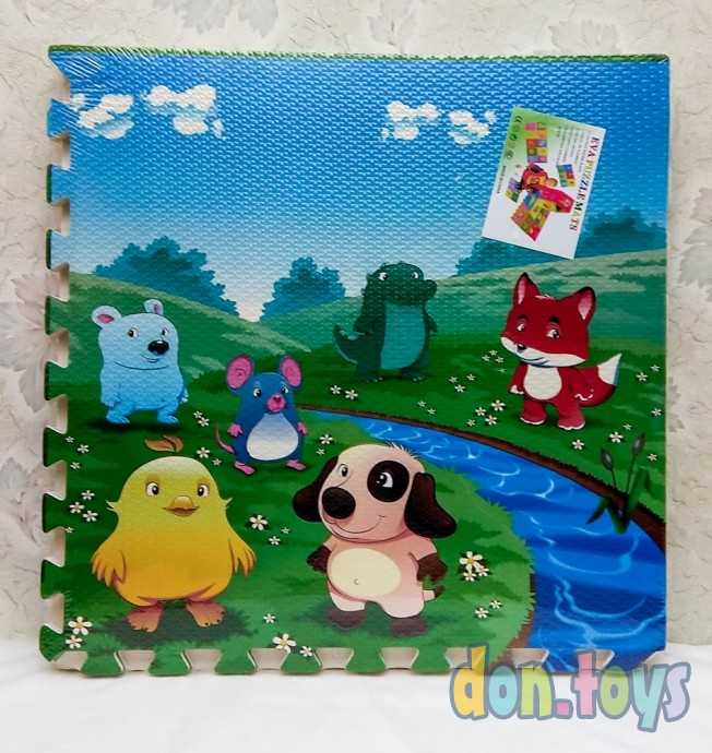 Коврик-пазл Лесные жители, 4 шт., арт. AN03065, фото 2