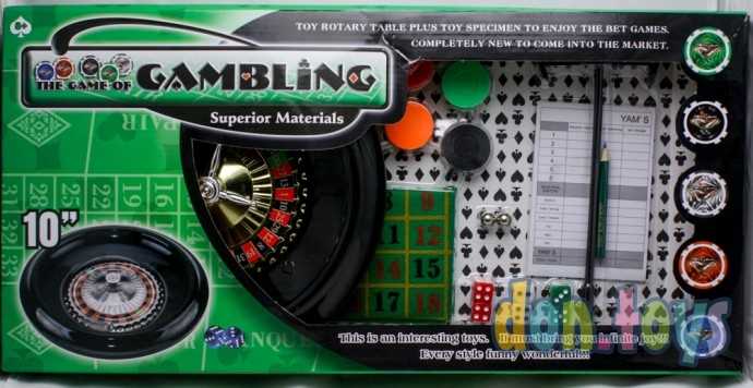 Настольная игра Казино, рулетка, 5 игр в наборе: рулетка, покер, блэк-джек, крэпс, покер на костях, фото 5