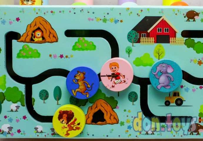 Логический деревянный игровой центр с ксилофоном, арт. AR-10443, фото 12