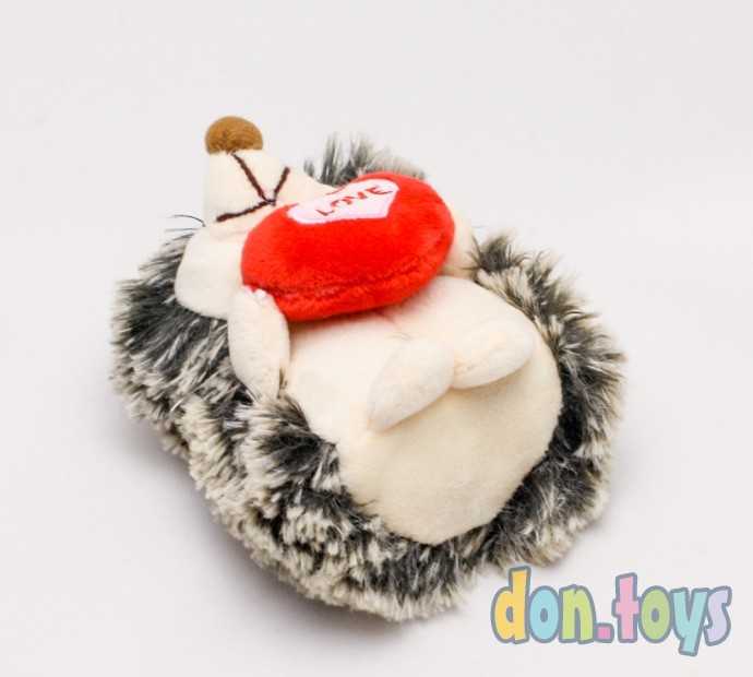 Мягкая игрушка Ежик с сердечком и бантиком, 12 см, фото 4