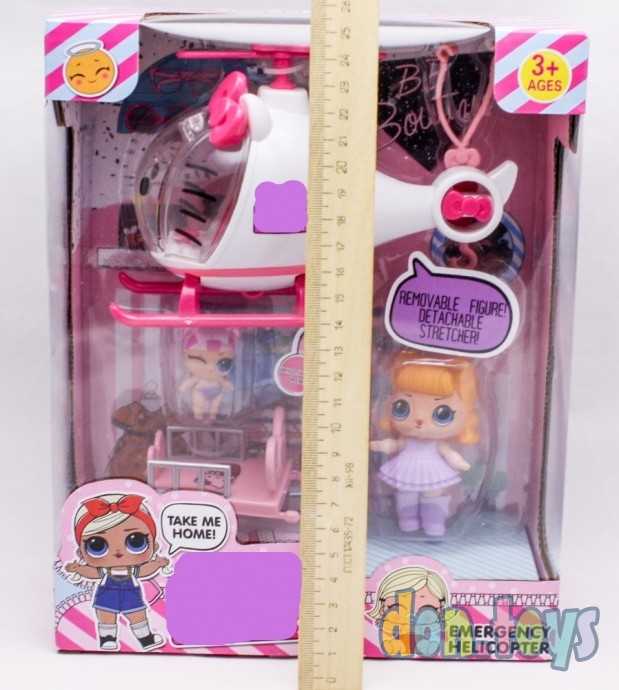 Игровой набор Кукла с вертолетом и аксессуарами, фото 2