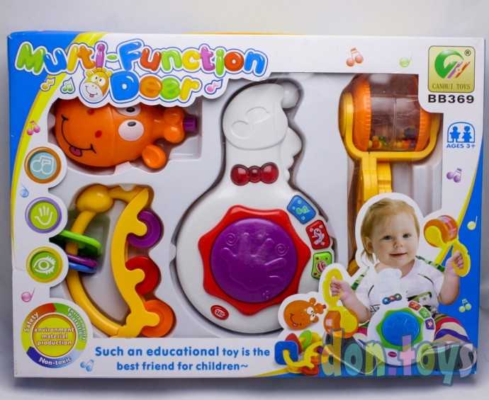 Жираф музыкальный каталка, свет, звук, каталка, арт. ВВ 369, фото 1