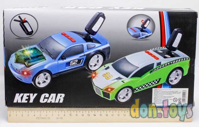 Машинка свет, звук, ключ, на батарейках, арт. LD 2032, фото 9