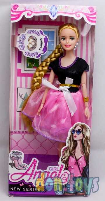 Кукла Анжела, в платье с пышной юбкой, арт. 6677, фото 1