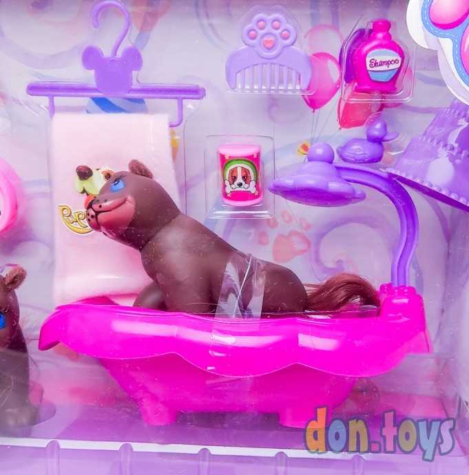 Игровой набор животных Собачья жизнь, 3 собачки, аксессуары, арт. 705583, фото 3