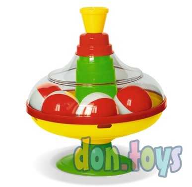 Юла с шариками диаметр - 14 см, фото 1