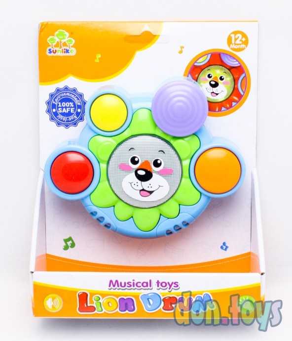 Музыкальная погремушка барабан Лев, арт. 83008, фото 1