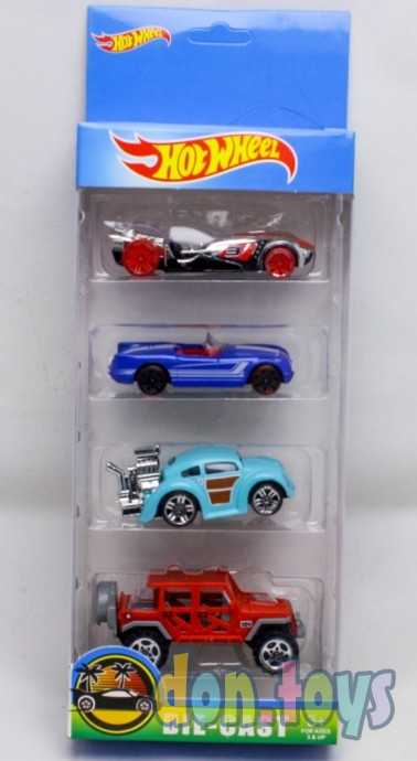 ​Набор машинок HotWyeel, 4 шт., арт. 8266, фото 1