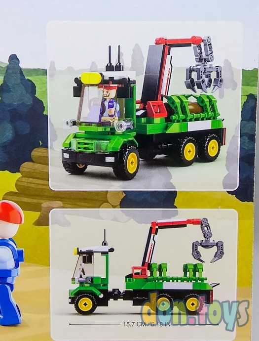 Конструктор Город 209 деталей, Погрузка бревен, арт. M38-B0778, фото 4
