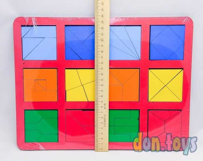 Деревянная игра Сложи квадрат Б.П. Никитин, 2 уровень, арт. 20903, фото 2