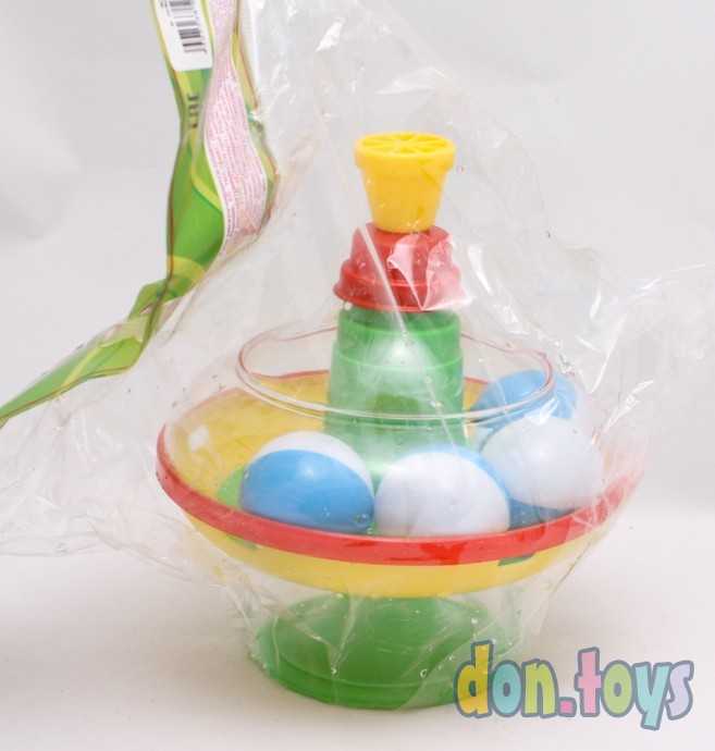 Юла с шариками диаметр - 14 см, фото 5