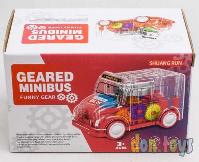 Автобус с шестеренками на батарейках, свет, арт. SR878-08, фото 2