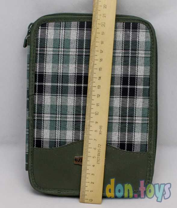 Пенал на молнии с наполнением клетка, фото 4