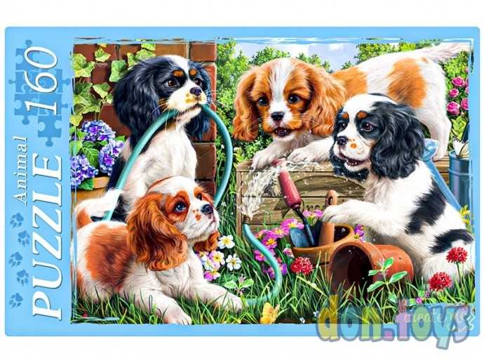 ПАЗЛЫ 160 элементов. РЕЗВЫЕ ЩЕНКИ В САДУ, арт. П160-0636, фото 1