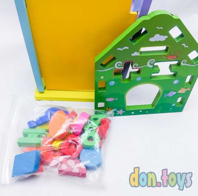 Деревянный дом сортер с цифрами, фото 4