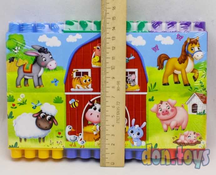 Конструктор №13 «Весёлая ферма», 18 деталей, по методике Монтессори, арт. 4808501, фото 3