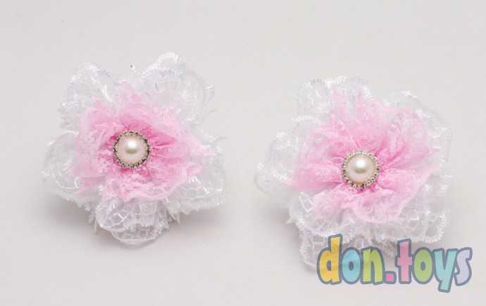 Резиночки для волос Кружевные цветочки, 2 шт., фото 1