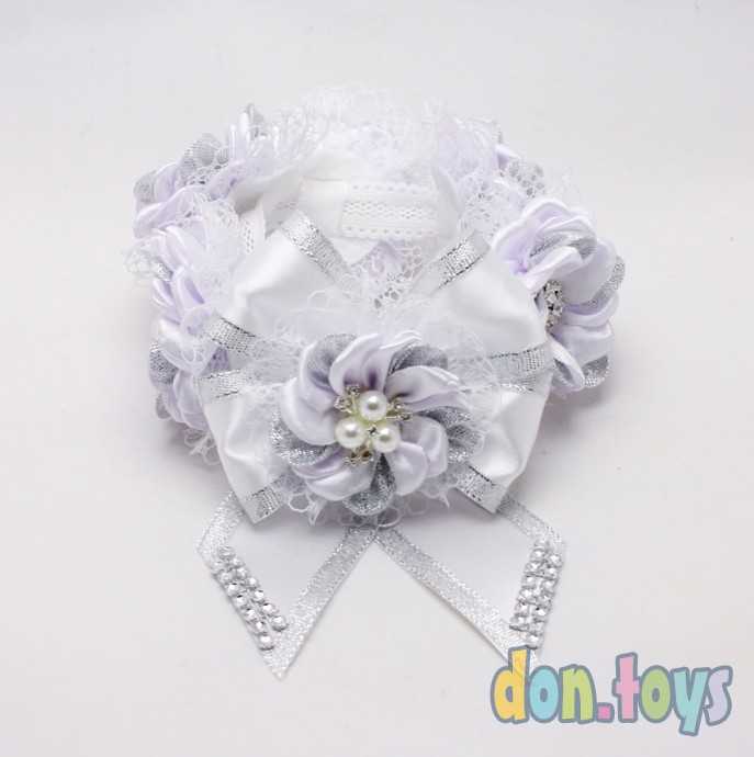 Резинка на пучок Белоснежные цветы, фото 1