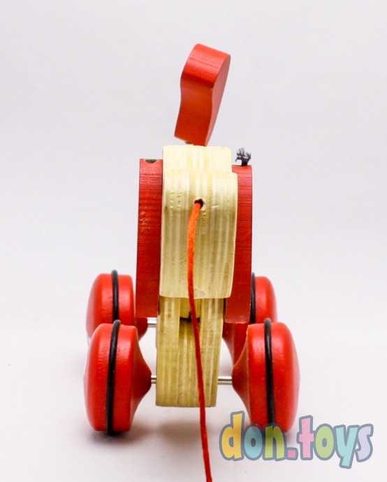 Деревянная игрушка Каталка Собачка, арт. MD0988, фото 5