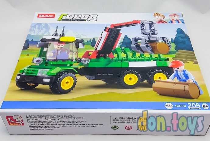Конструктор Город 209 деталей, Погрузка бревен, арт. M38-B0778, фото 3