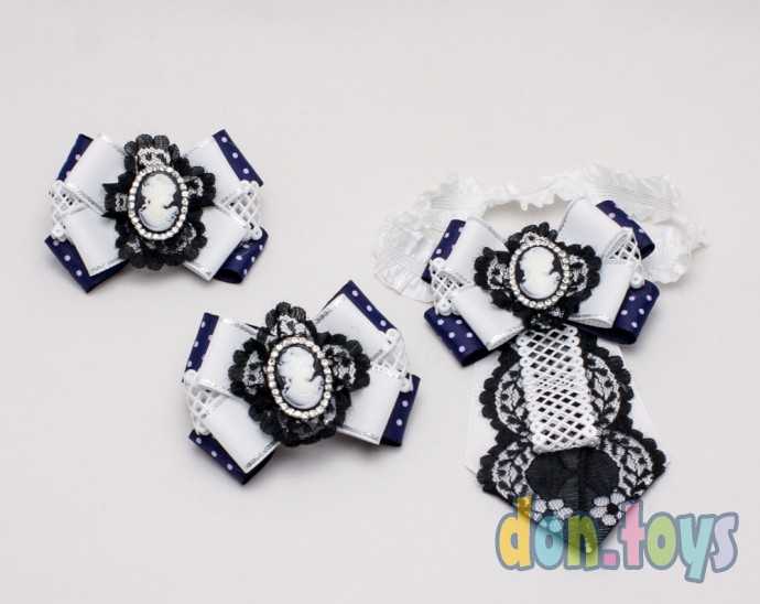 Школьный набор Ученица: 2 резинки для волос, галстук, фото 4