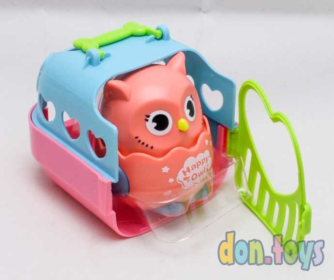 Игрушка инерционная «Совушка», (цвет серый) в переноске, двигается от нажатия, арт. 5296556, фото 2