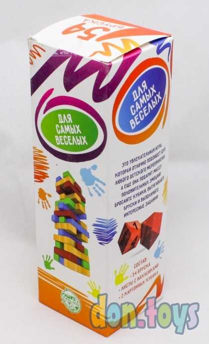 Падающая башня «Для самых веселых» с фантами, 54 бруска, арт. 601376, фото 1
