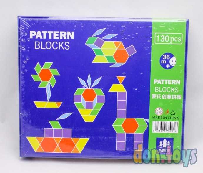 Логическая игра деревянные Шаблонные блоки, 130 дет., арт. 1030071, фото 2