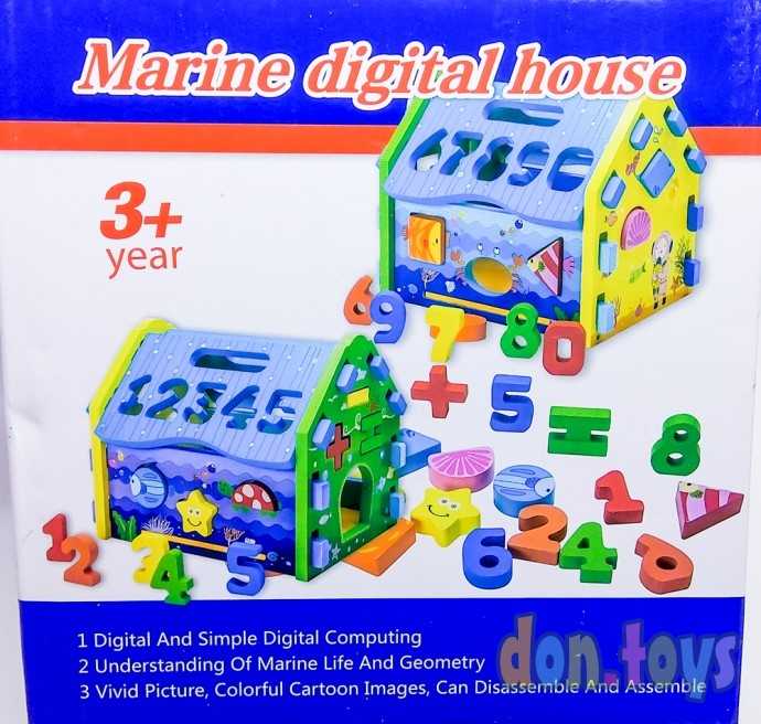 Деревянный дом сортер с цифрами, фото 6