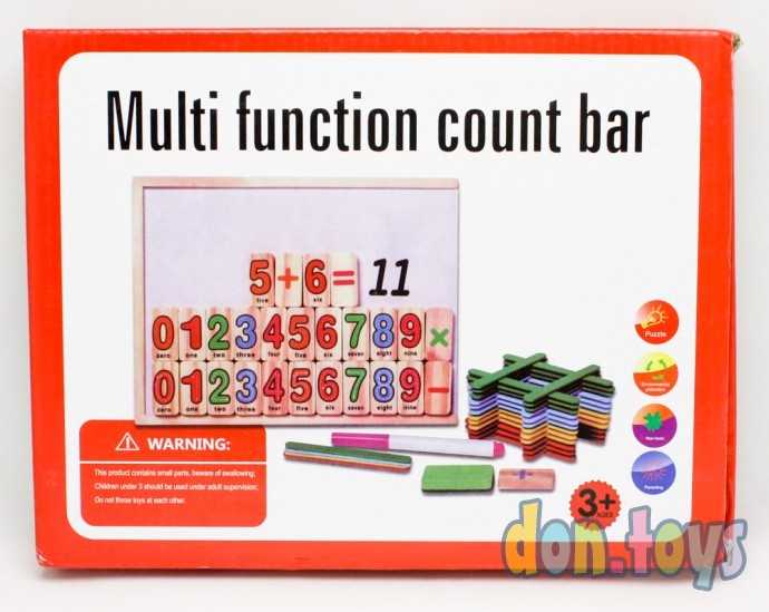 Набор первоклассника деревянный: палочки, цифры, досточка, маркер для рисования, фото 4